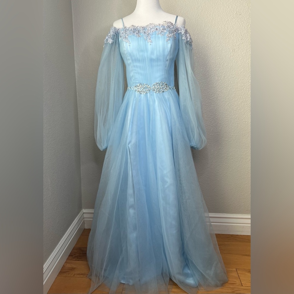 Cinderella Style Tulle Satin Dress